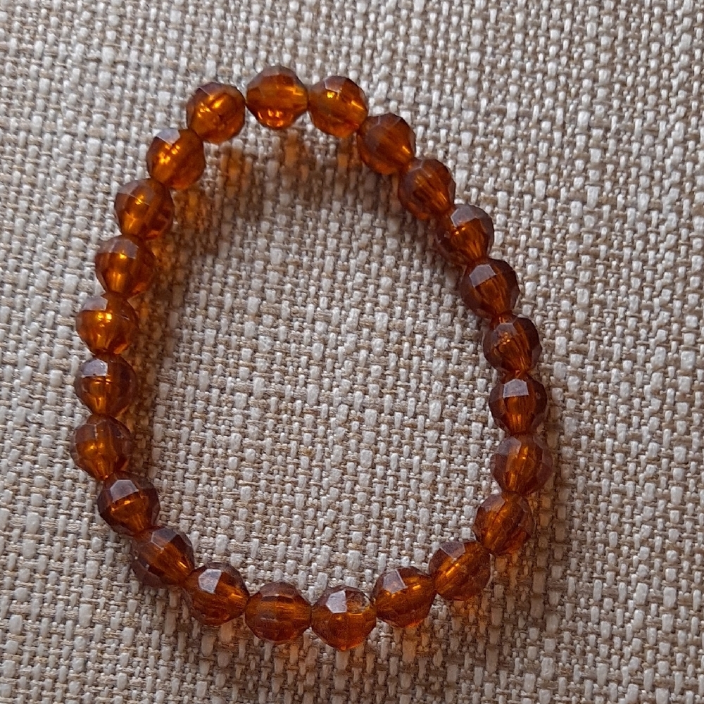 Amber Beaded Bracelet